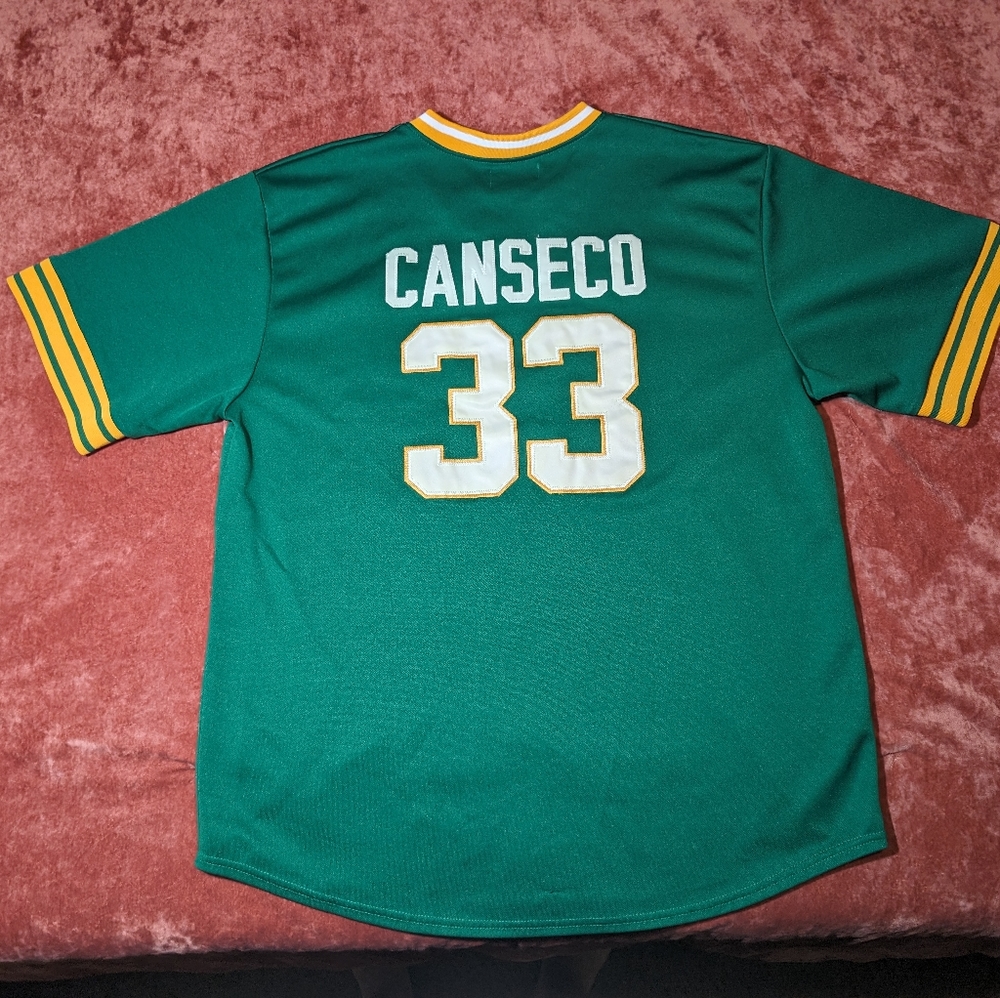 OAKLAND ATHLETICS A’S Jose Canseco VINTAGE 90s MITCHELL NESS MLB JERSEY SZ. 52